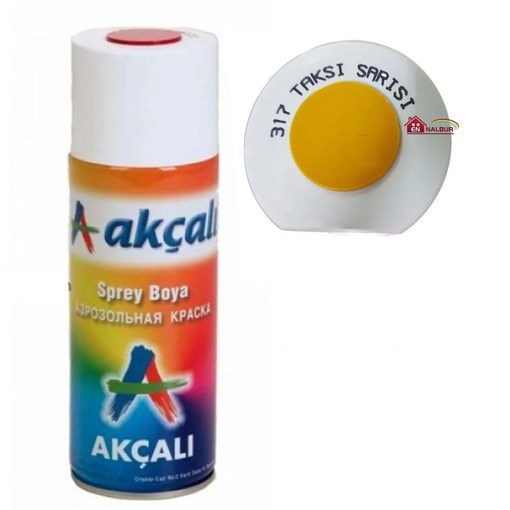 İthalat® Akçalı Sprey Boya 400 ml 317 Taksi Sarısı İthalat® Akçalı Sprey Boya 400 ml 317 Taksi Sarısı
