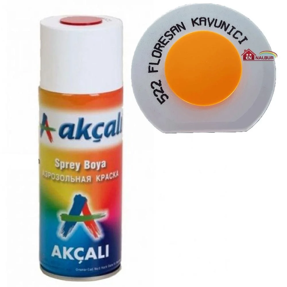 İthalat® Akçalı Sprey Boya 400 ml 522 Florasan Kavuniçi İthalat® Akçalı Sprey Boya 400 ml 522 Florasan Kavuniçi