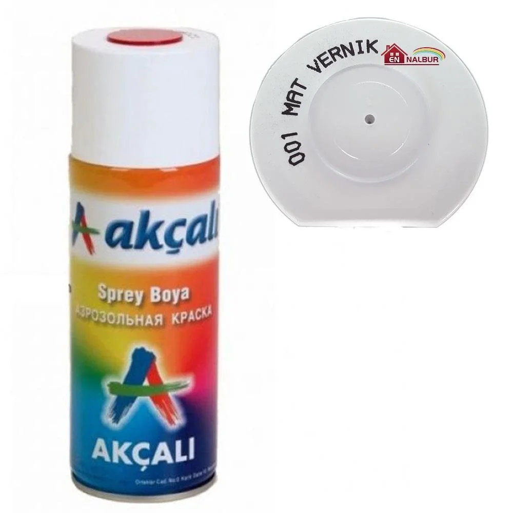 İthalat® Akçalı Sprey Boya 400 001 Mat Vernik İthalat® Akçalı Sprey Boya 400 001 Mat Vernik