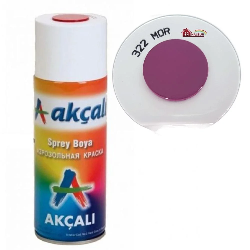 İthalat® Akçalı Sprey Boya 400 ml 322 Mor İthalat® Akçalı Sprey Boya 400 ml 322 Mor