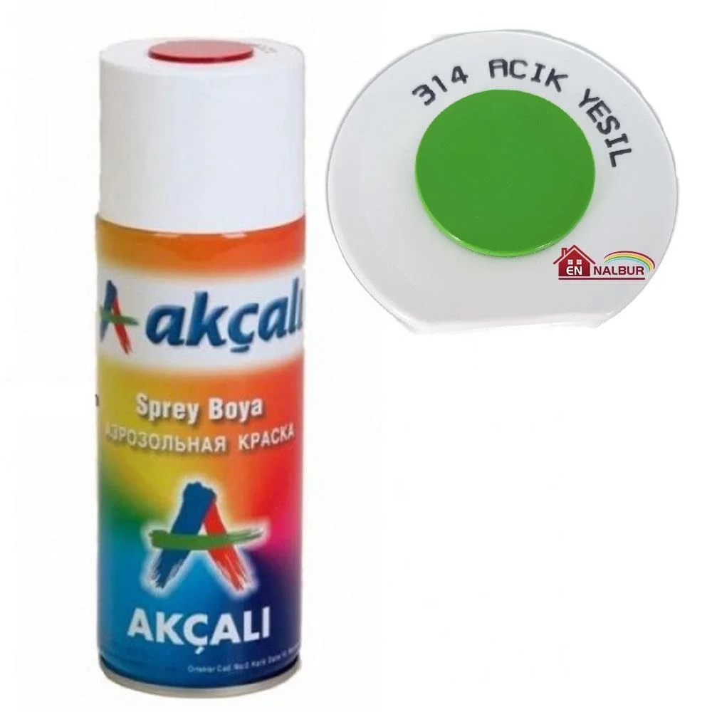 İthalat® Akçalı Sprey Boya 400 ml 314 Açık Yeşil