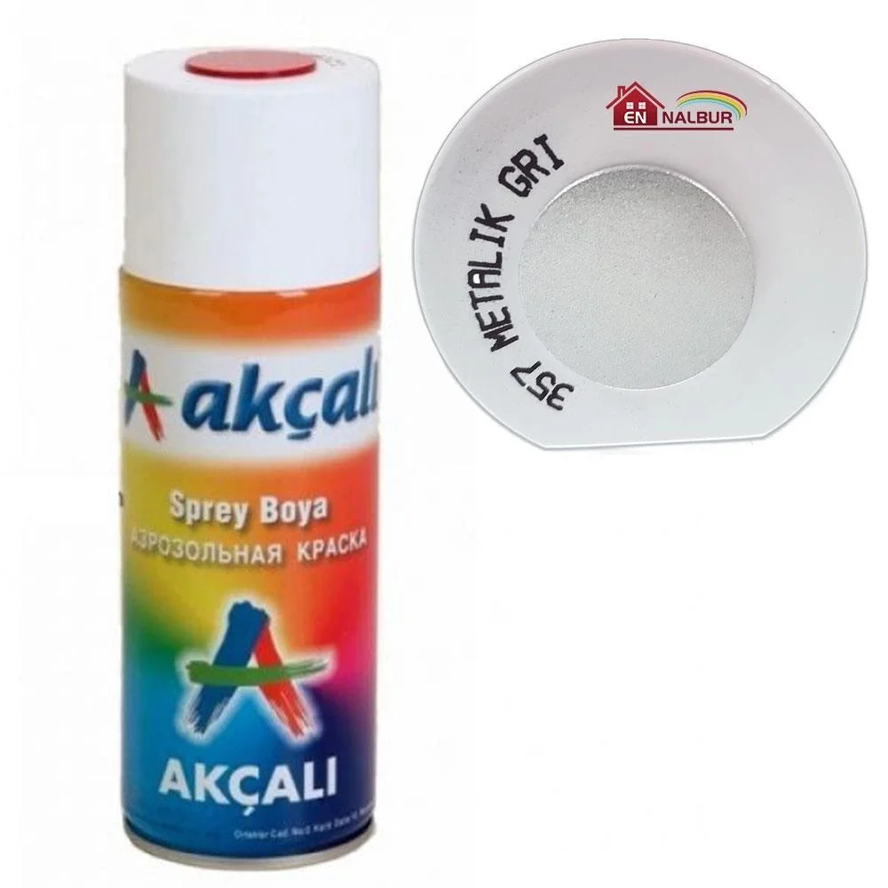 İthalat® Akçalı Sprey Boya 400 ml 357 Metalik Gri