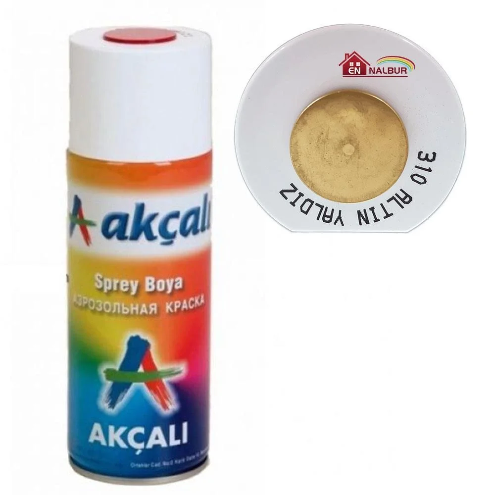İthalat® Akçalı Sprey Boya 400 ml 310 Altın Yaldız İthalat® Akçalı Sprey Boya 400 ml 310 Altın Yaldız
