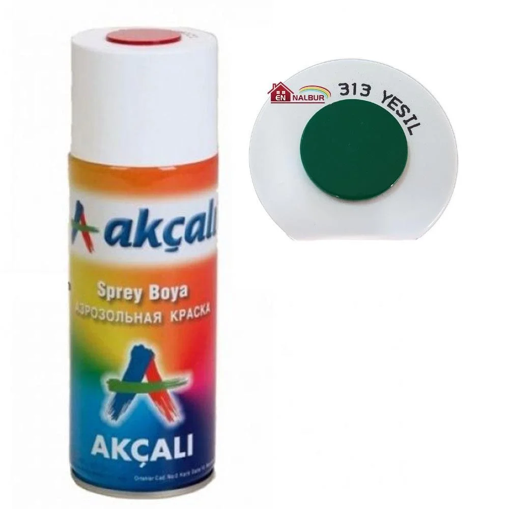 İthalat® Akçalı Sprey Boya 400 ml 313 Yeşil İthalat® Akçalı Sprey Boya 400 ml 313 Yeşil