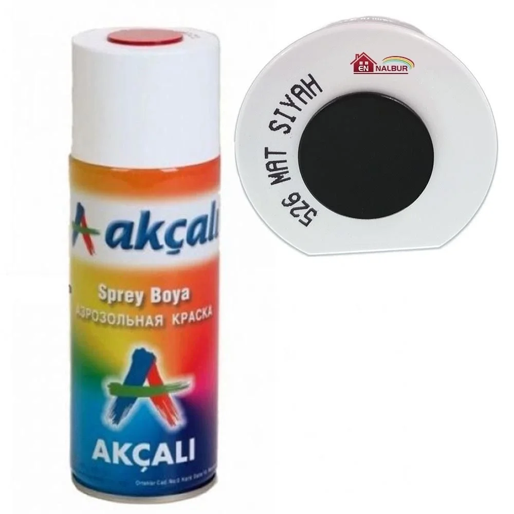 İthalat® Akçalı Sprey Boya 400 ml 526 Mat Siyah İthalat® Akçalı Sprey Boya 400 ml 526 Mat Siyah