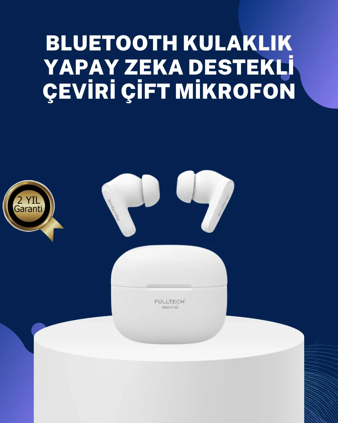 İthalat® Akıllı Çeviri Teknolojili TWS Kulaklık Gürültü Engelleyici