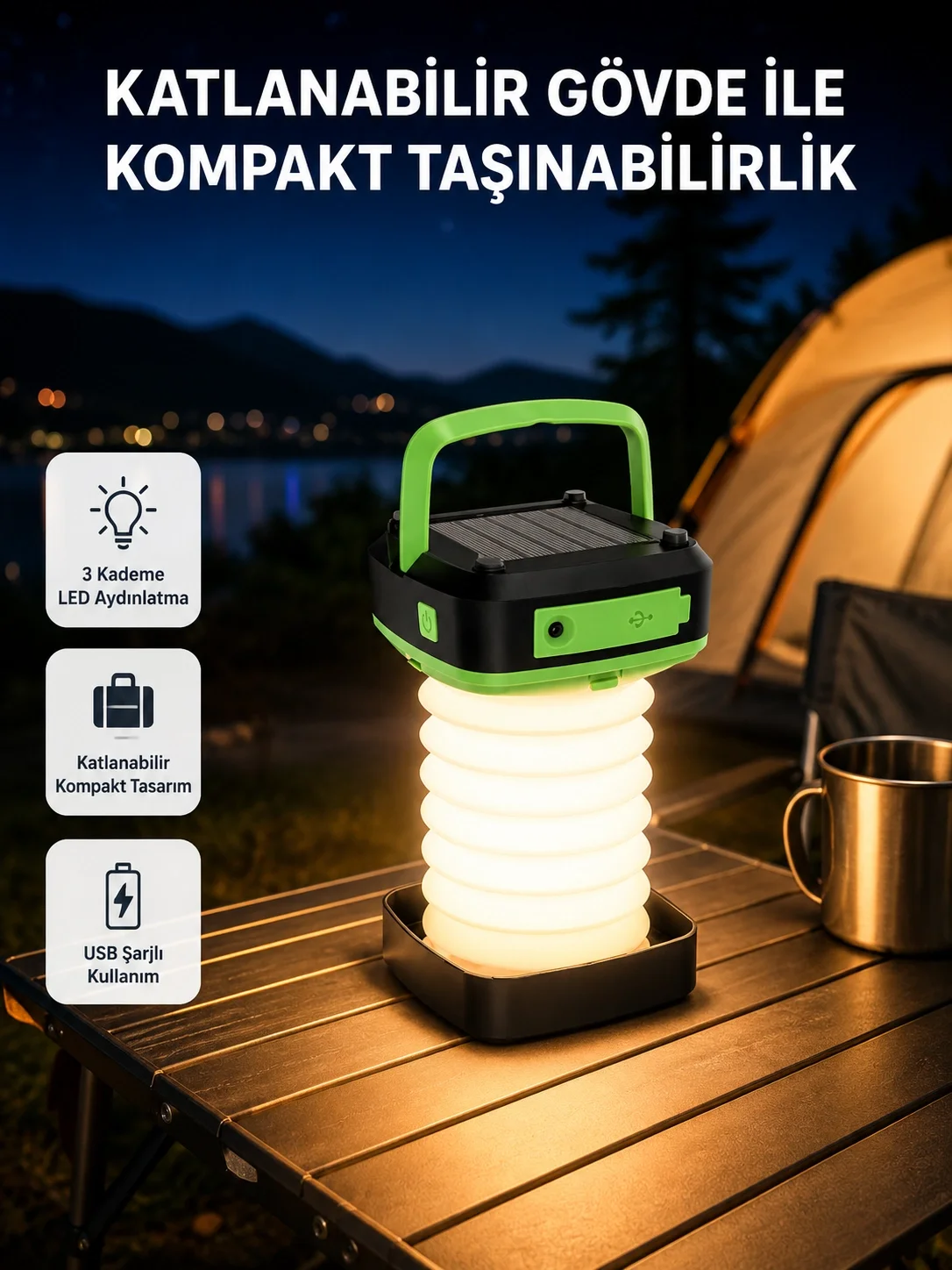 İthalat® Akıllı Dokunmatik LED Masa Lambası – 3 Kademeli Parlaklık Ayarı, Göz Dostu ve Şarjlı Tasarım