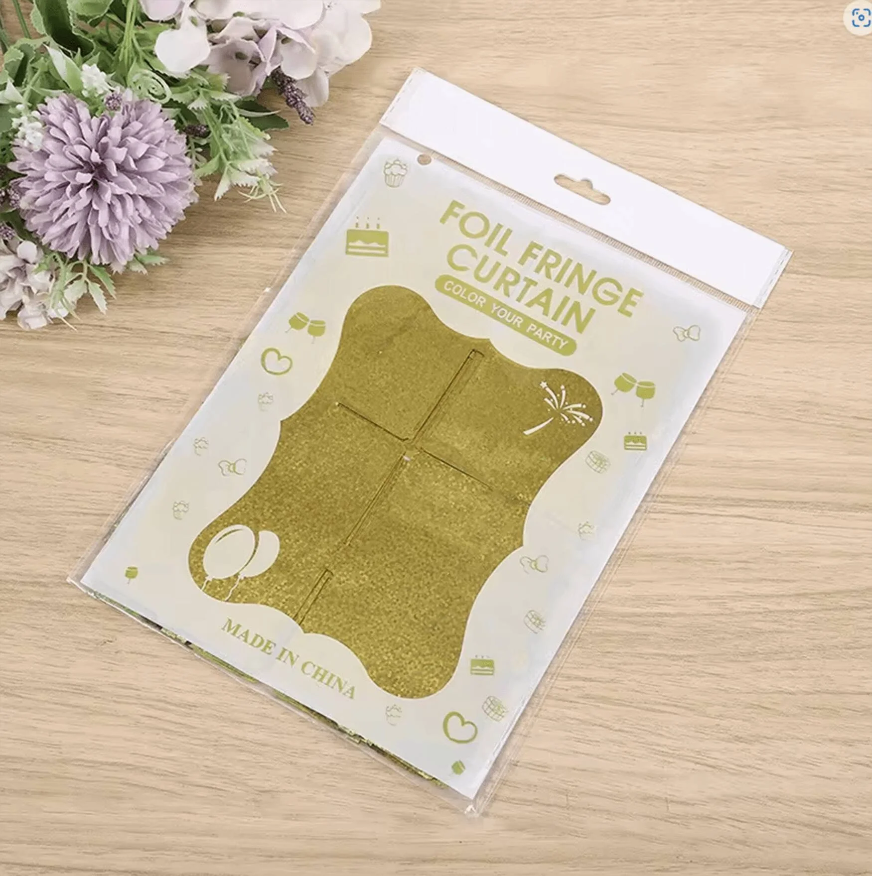 İthalat® Altın Gold Renk Dikdörtgen Kesim Parlak Sim Görünümlü Fon Perde Dekor 1x2 Metre İthalat® Altın Gold Renk Dikdörtgen Kesim Parlak Sim Görünümlü Fon Perde Dekor 1x2 Metre