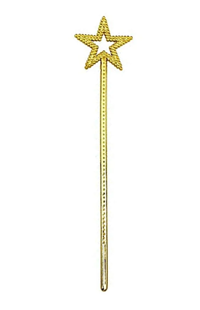 İthalat® Altın Renk Yıldız Peri Asası Peri Değneği 34 cm 1 Adet