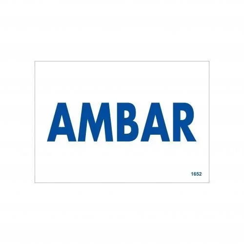 İthalat® Amabar Uyarı Levhası 17,5x25 KOD:1652