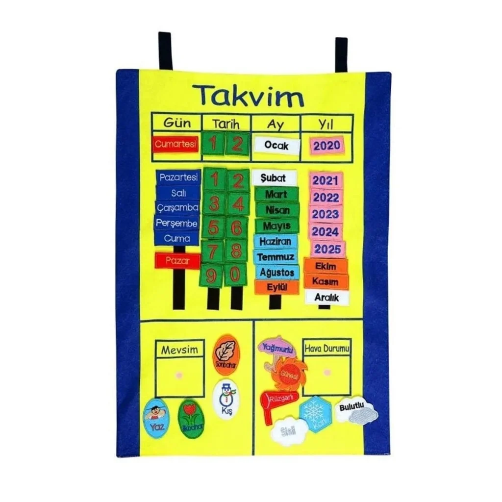 İthalat® AND-5121 CIRTLI TAKVİM PANO