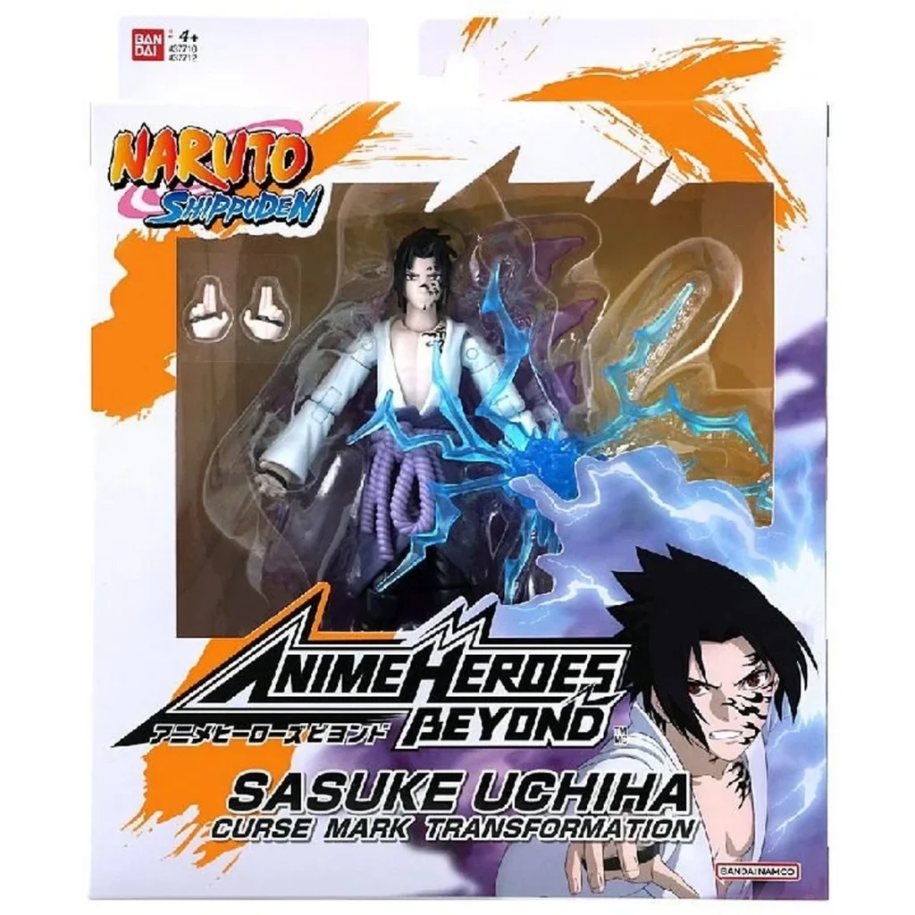 İthalat® Anime Heroes Naruto Sasuke Uchiha Figür ve Aesuar Seti 16 cm