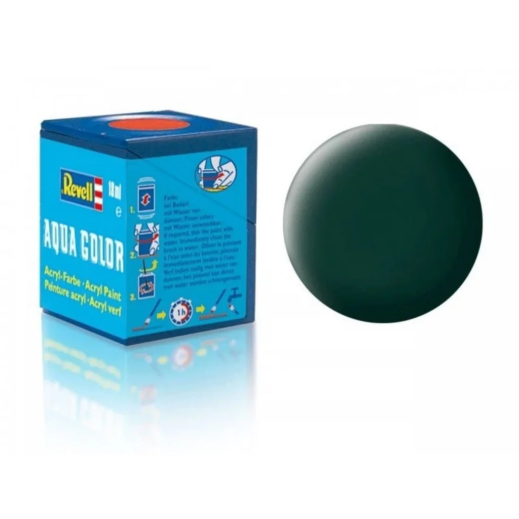 İthalat® Aqua Color Black Green - Mat Boya- 18 ml