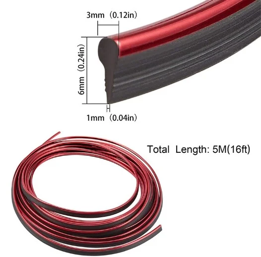 İthalat® Araba Dekorasyon Şeridi 5 Metre Trim Şeridi