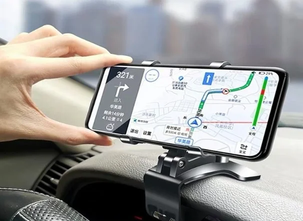 İthalat® Araba Gösterge Üstüne Takılan 360 Oynar Başlıklı Telefon Tutucu