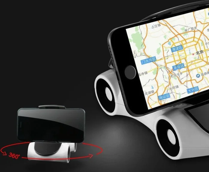 İthalat® Araba Tasarımlı Araç İçi Telefon Tutucu 360 Dönebilen Ayarlı