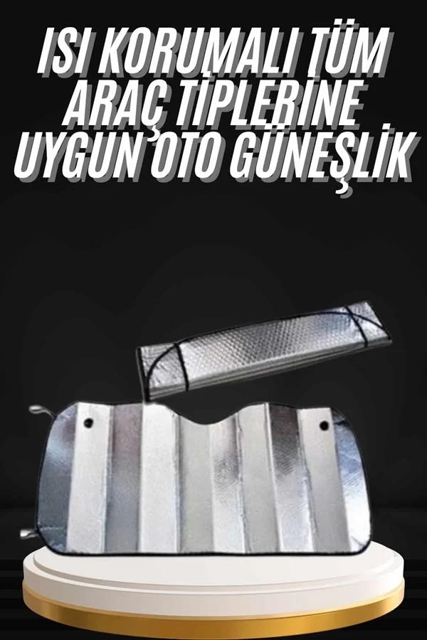 İthalat® Araç Güneşlik Koruyucu Cam Güneşliği Otomobil Güneşlikleri Katlanabilir