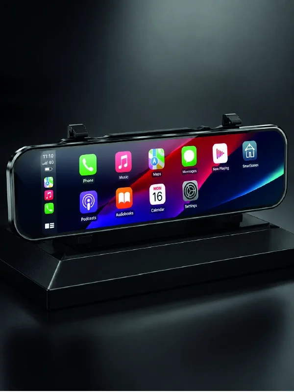 İthalat® Araç İçi Ayna Carplay Dokunmatik Multimedya ve Kamera Kayıt Ekranı