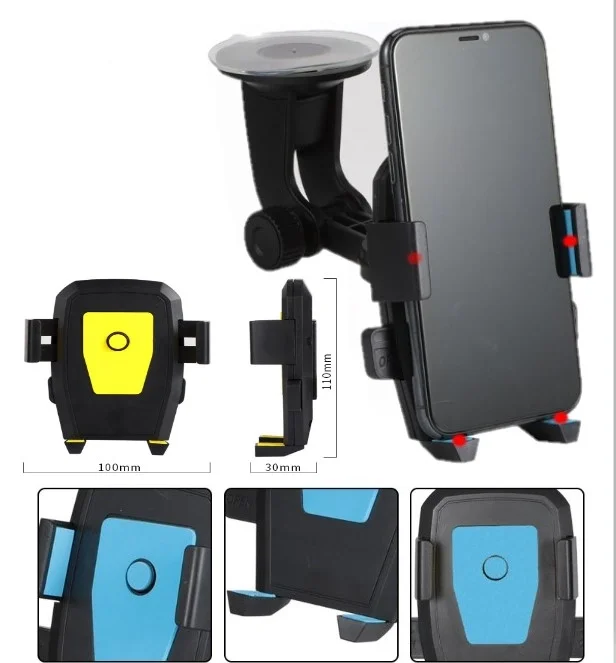 İthalat® Araç İçi Cam ve Torpido Vantuzlu Telefon Tutucu CM-234