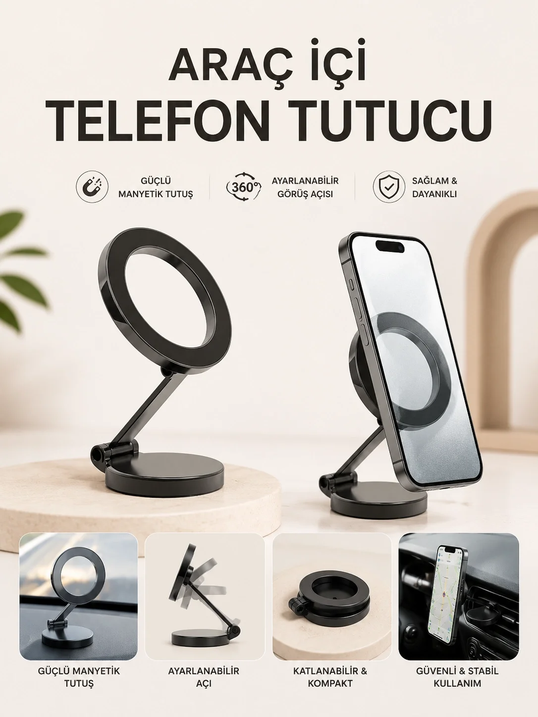 İthalat® Araç İçi Telefon Tutucu