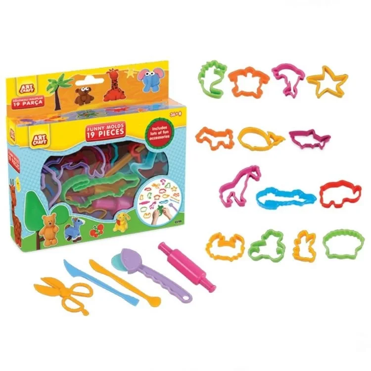İthalat® Art Craft Eğlenceli Kalıplar 19Parça