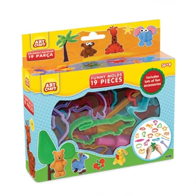İthalat® Art Craft Eğlenceli Kalıplar 19Parça