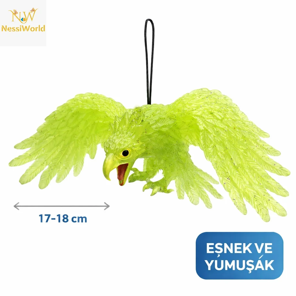 Asılabilir Lateks Kartal Dekor Süsü Yeşil 17-18 cm Asılabilir Lateks Kartal Dekor Süsü Yeşil 17-18 cm