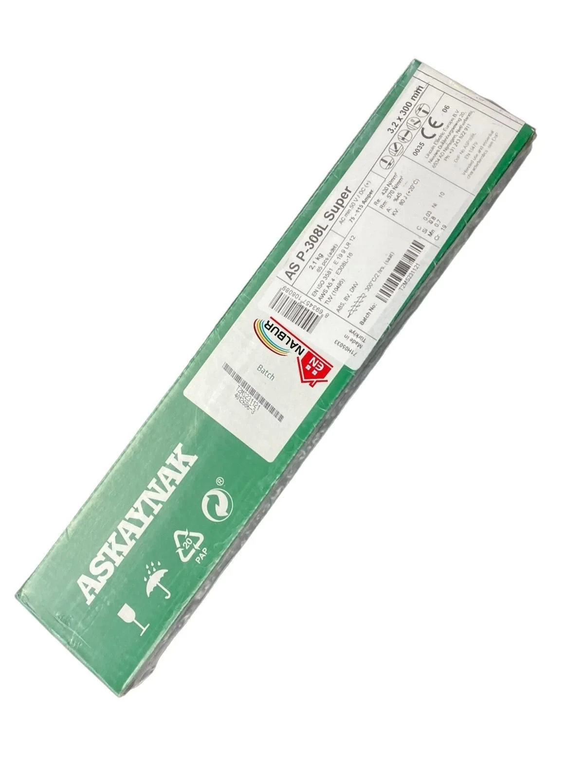 İthalat® Askaynak AS ASP-308L Süper Krom Elektrod 3,20X300