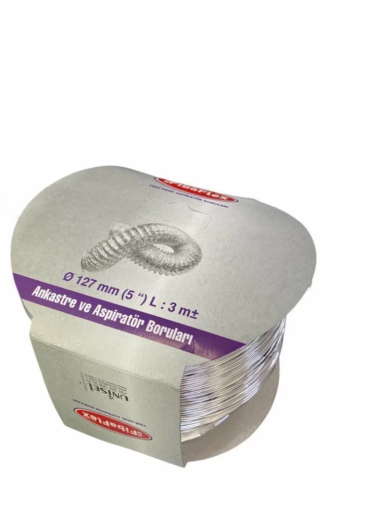 İthalat® Aspilatör Borusu Telli 127 mm 3 Metre İthalat® Aspilatör Borusu Telli 127 mm 3 Metre