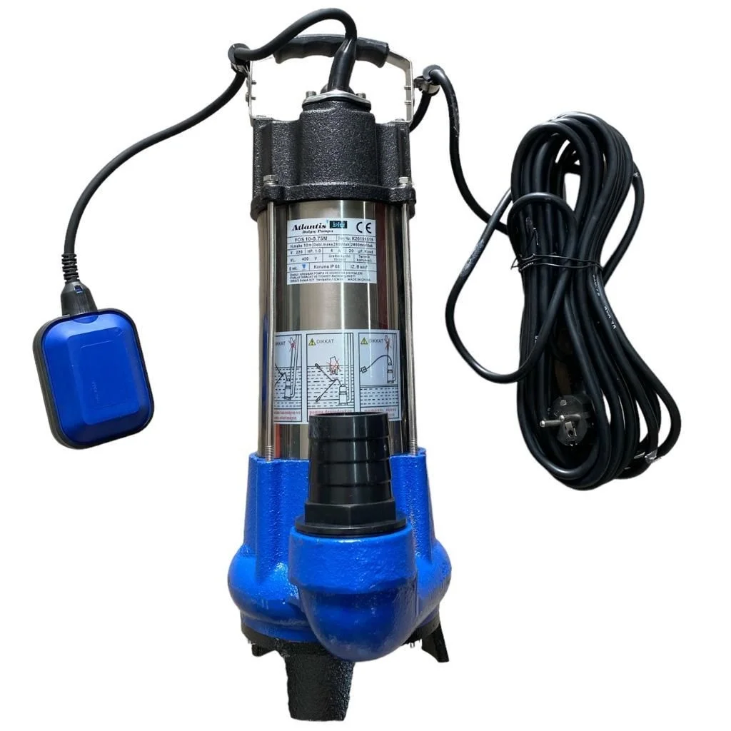 İthalat® Atlantis FOS10-0,75M Açık Fanlı Foseptik Pompası 1 hp