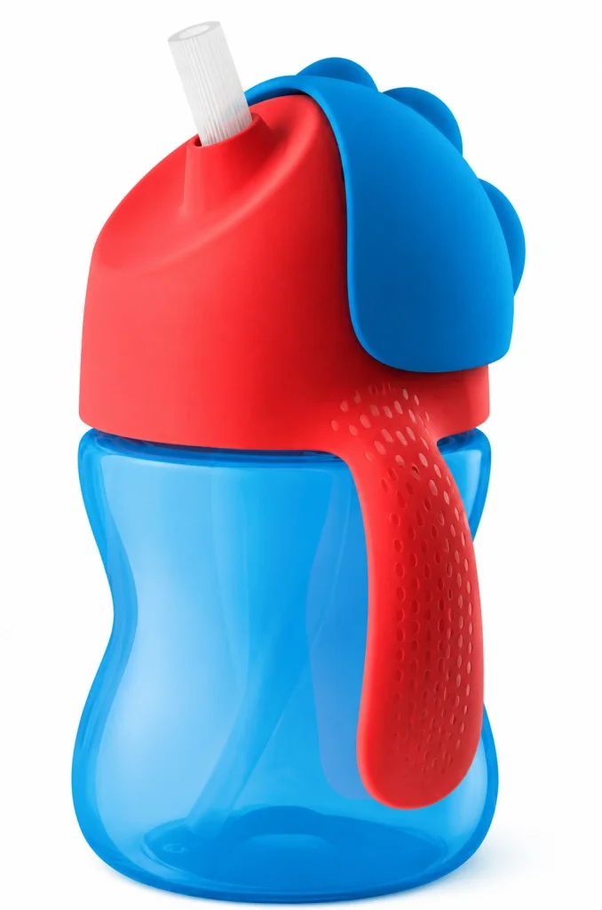 İthalat® Avent Desenli Pipetli Bardak 200 ml Erkek