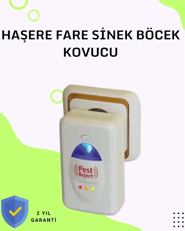 İthalat® Bakım Gerektirmeyen Ultrasonik Haşere Kovucu – Uzun Ömürlü Kullanım