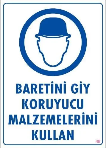 İthalat® Baret Giy Uyarı Levhası 25x35 KOD:48 İthalat® Baret Giy Uyarı Levhası 25x35 KOD:48 Fiyatı, Yorumları ve Özellikleri