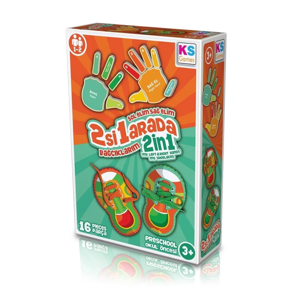 BE233 , Sol Elim Sağ Elim 2si1 arada Bağcıklarım / +3 yaş BE233 , Sol Elim Sağ Elim 2si1 arada Bağcıklarım / +3 yaş