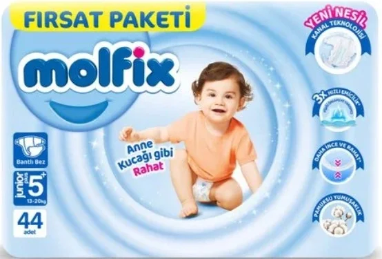 İthalat® Bebek Bezi Fırsat Paketi 5+ Beden 13-20 Kg 44 Adet