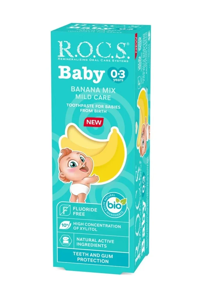 İthalat® Bebek Diş Macunu Muz Püresi Tadında 0-3 Yaş 45 Gr