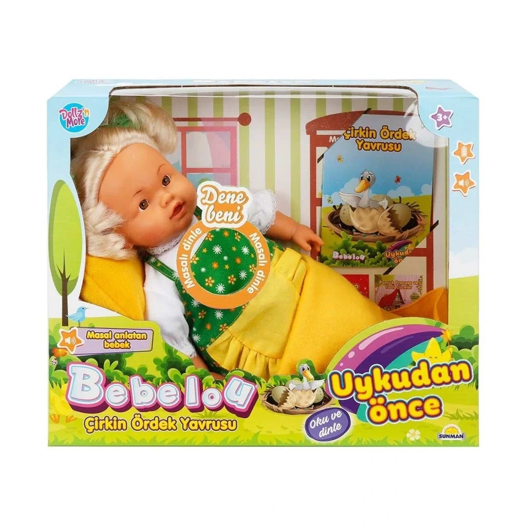 İthalat® BEBEK SET BEBELOU UYKUDAN ÖNCE DOLGU MASAL ANLATAN ÇİRKİ