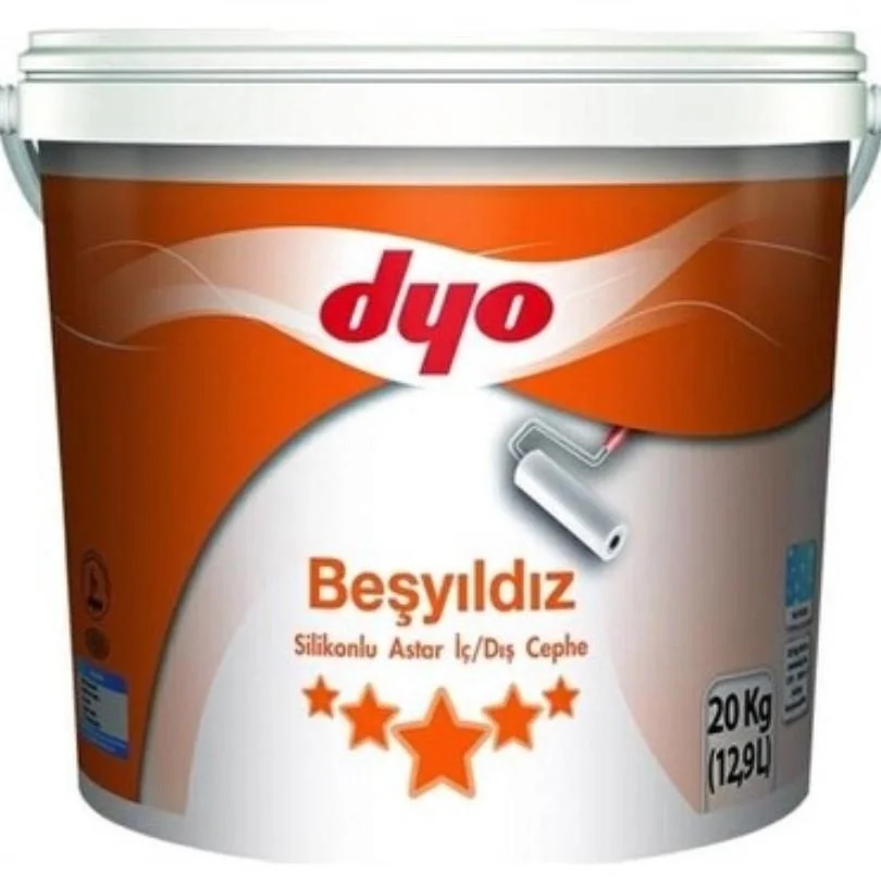 İthalat®  Beşyıldız Silikonlu İç Dış Astar 20 Kg Beyaz