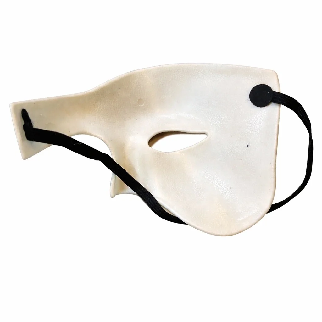 İthalat® Beyaz Yarım Erkek Maske – Phantom Parti & Balo Maskesi İthalat® Beyaz Yarım Erkek Maske – Phantom Parti & Balo Maskesi
