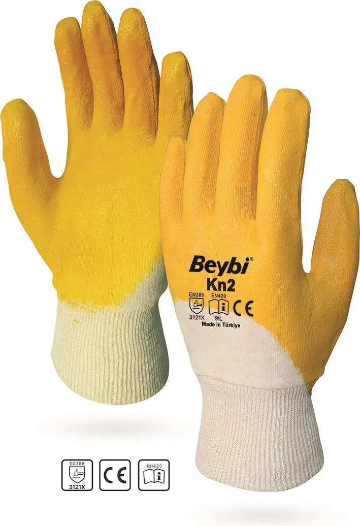 İthalat® Beybi KN2 No:10 Sarı Nitril Pamuk Eldiven İthalat® Beybi KN2 No:10 Sarı Nitril Pamuk Eldiven