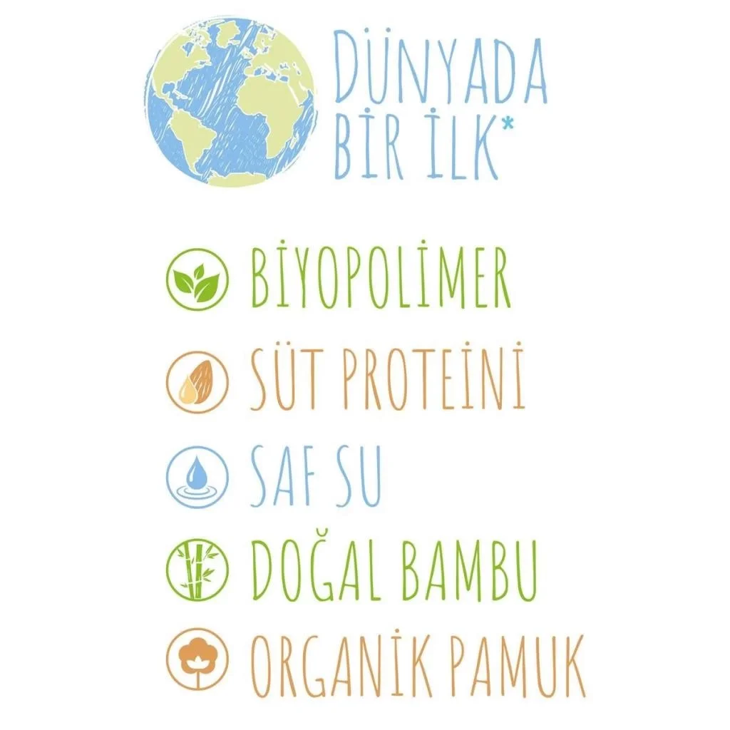 Bio Natural Islak Havlu Mendil 3x40 120 Yaprak