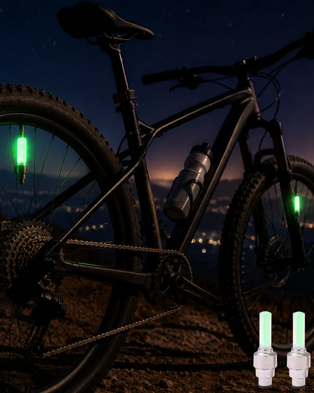 İthalat® Bisiklet Jant Işığı Hareket Sensörlü Renkli LED Sibop Lambası