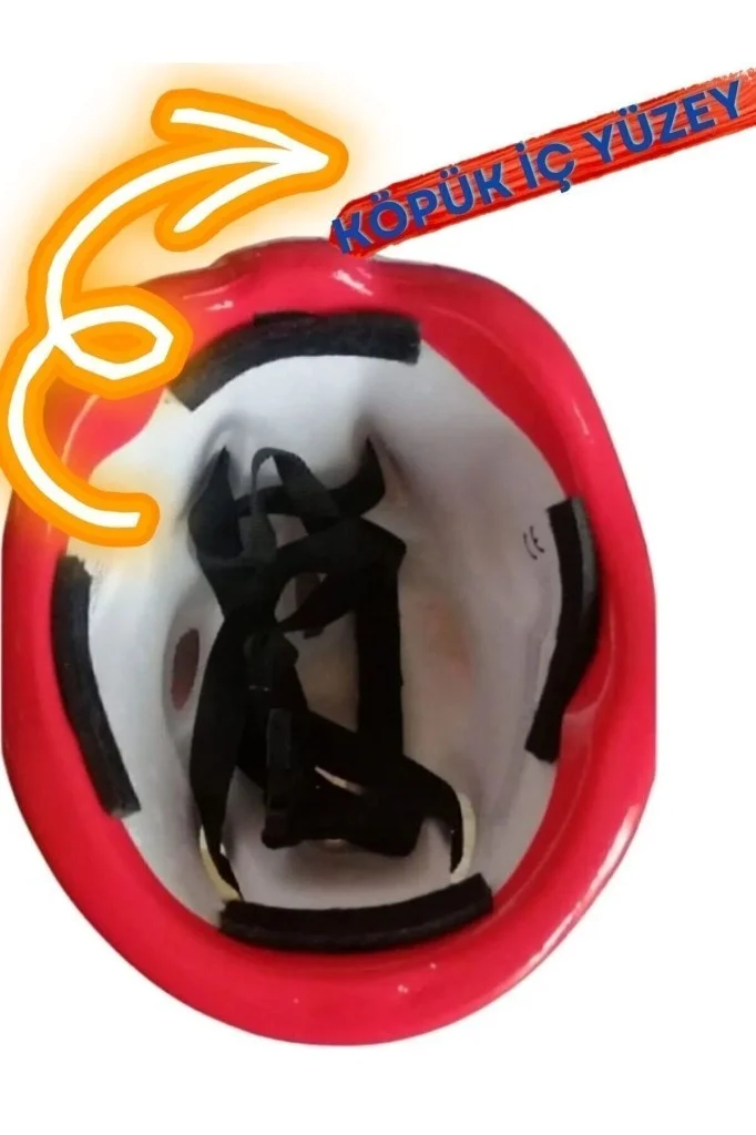 İthalat® Bisiklet Kaykay Paten Çocuk Kaskı Ve Dizlik Set PEMPE/PEMBE