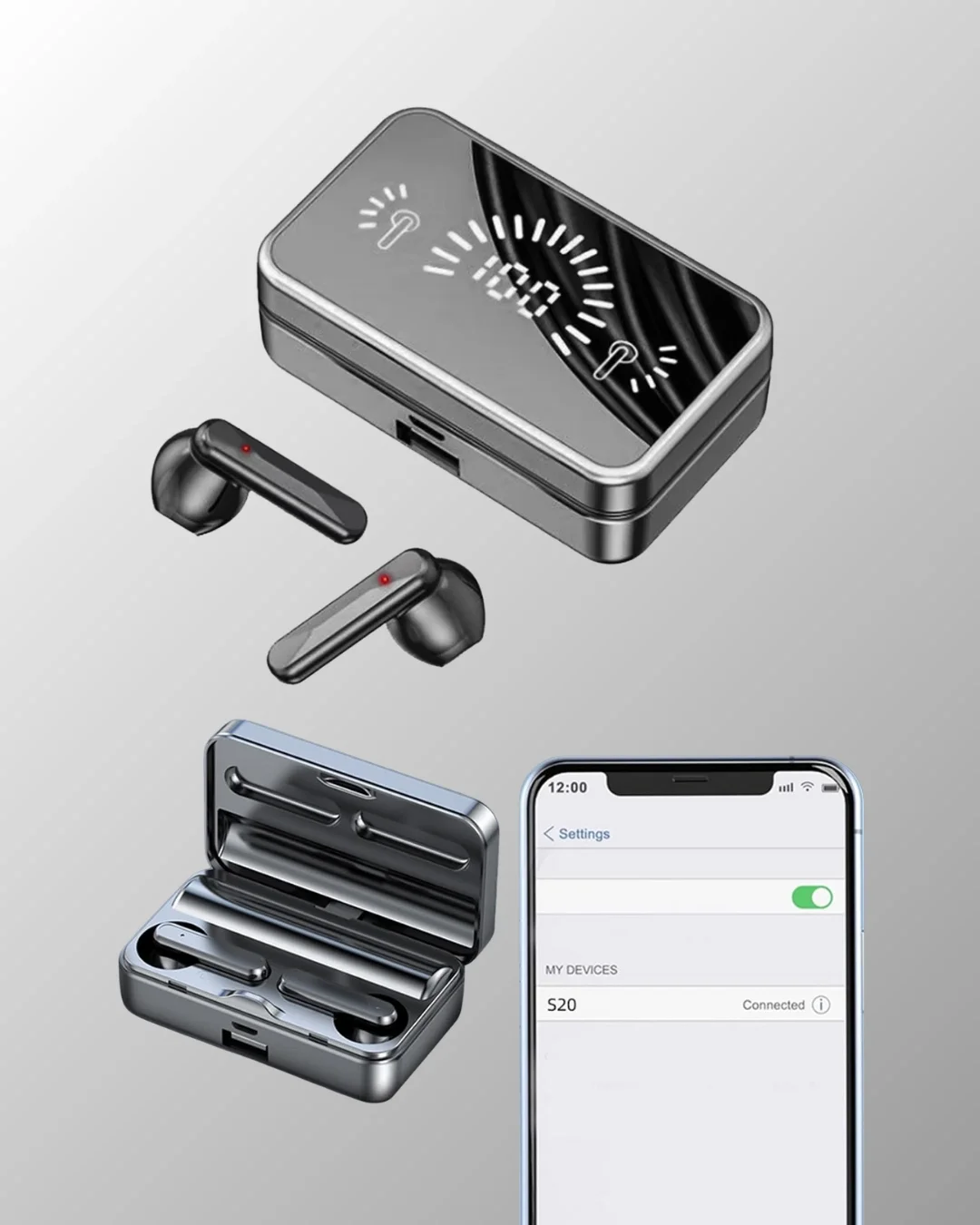 İthalat® Bluetooth 5.1 Destekli  bluetooth kulaklık – ANC ve Stereo Sesli