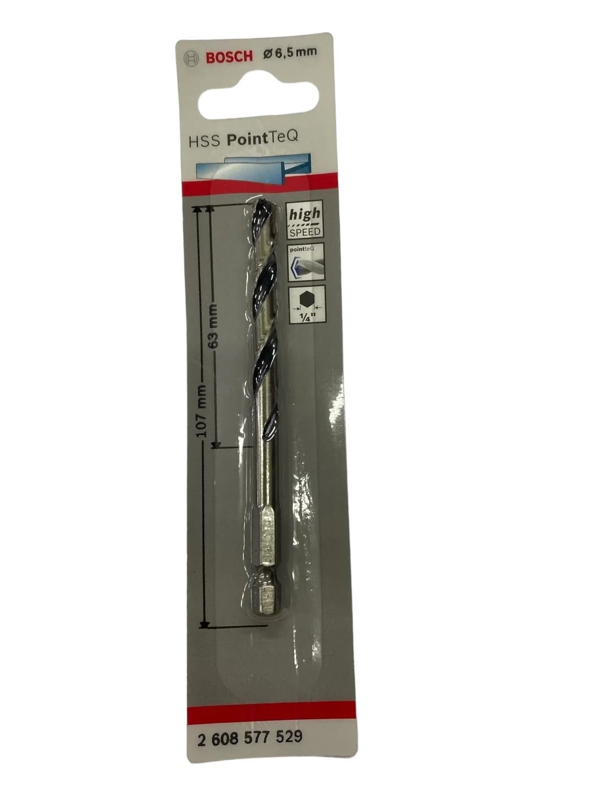İthalat® Bosch Pointteq Altıgen Şaftlı Hss Matkap Ucu 6,5 mm