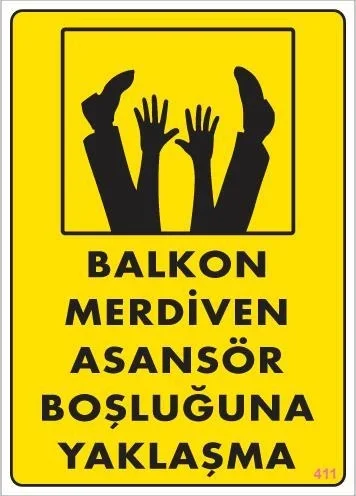 İthalat® Boşluğa Yaşlaşma Uyarı Levhası 25x35 KOD:411 İthalat® Boşluğa Yaşlaşma Uyarı Levhası 25x35 KOD:411