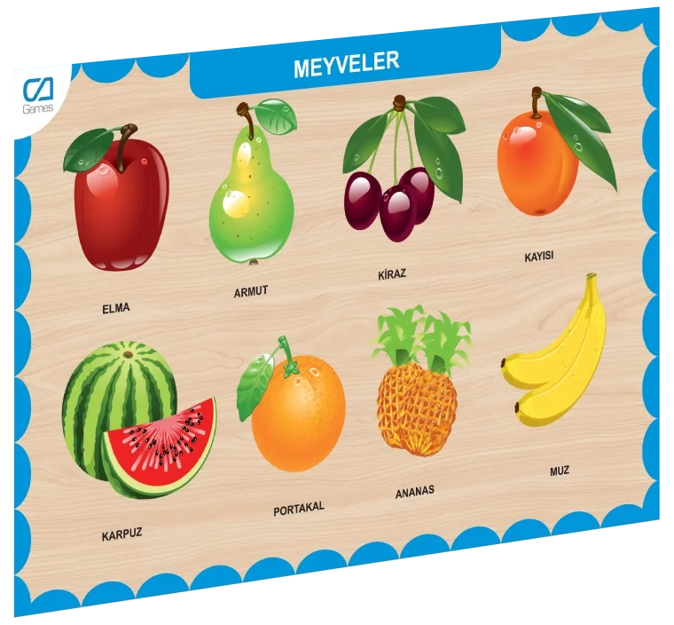 İthalat® CAAHS-3206 AHŞAP MEYVELER BUL-TAK