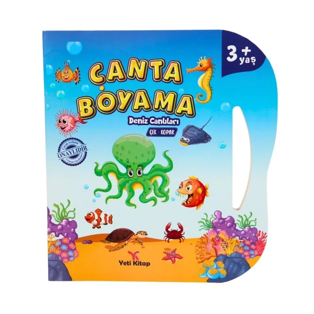 Çanta Kitap Boyama Kitabı Deniz Canlıları Çanta Kitap Boyama Kitabı Deniz Canlıları