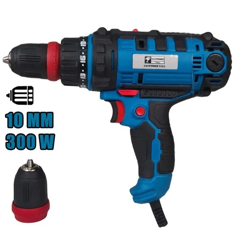 İthalat® Cat Power 5323 Darbesiz Tork Ayarlı Matkap 300 Watt İthalat® Cat Power 5323 Darbesiz Tork Ayarlı Matkap 300 Watt