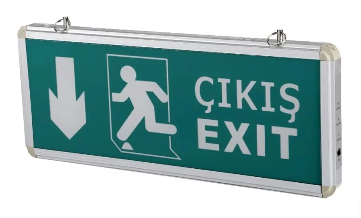İthalat® Cata 9167 Ledli Aşağı Ok Exit Çıkış Armatürü 3 Saat Akülü İthalat® Cata 9167 Ledli Aşağı Ok Exit Çıkış Armatürü 3 Saat Akülü